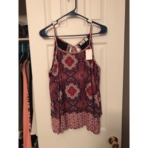 Red White&Blue Paisley Swing Tank